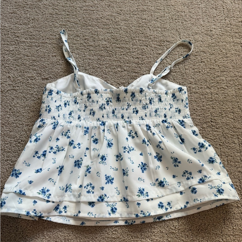 Blue Floral Top for Kids